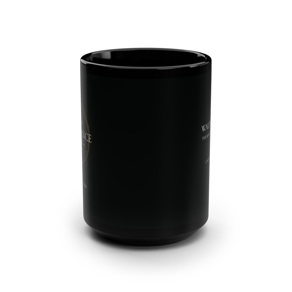 Sleek Black ABUNDANCE Coffee Mug, 15oz -